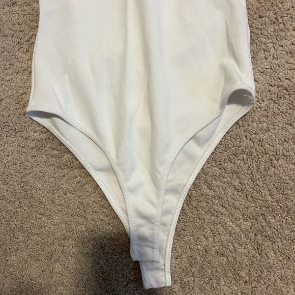 Zara White Ruffle Sleeve Bodysuit - Picture 5 of 8